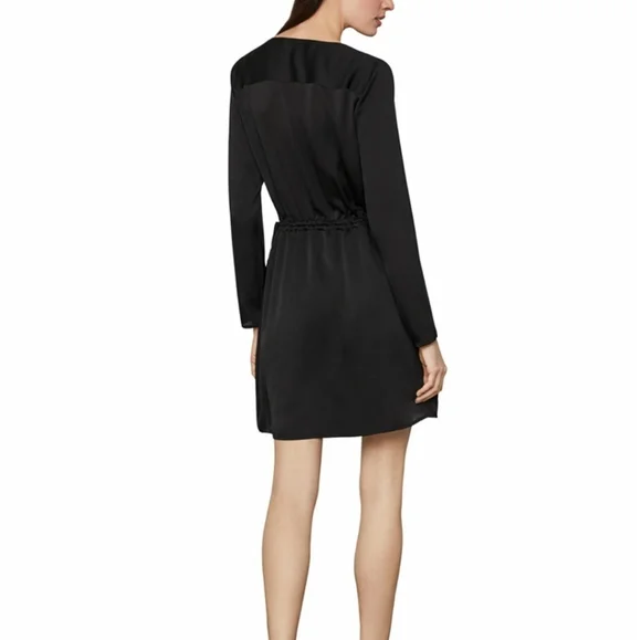 BCBGMAXAZRIA Satin Surplice Dress - Picture 2 of 4